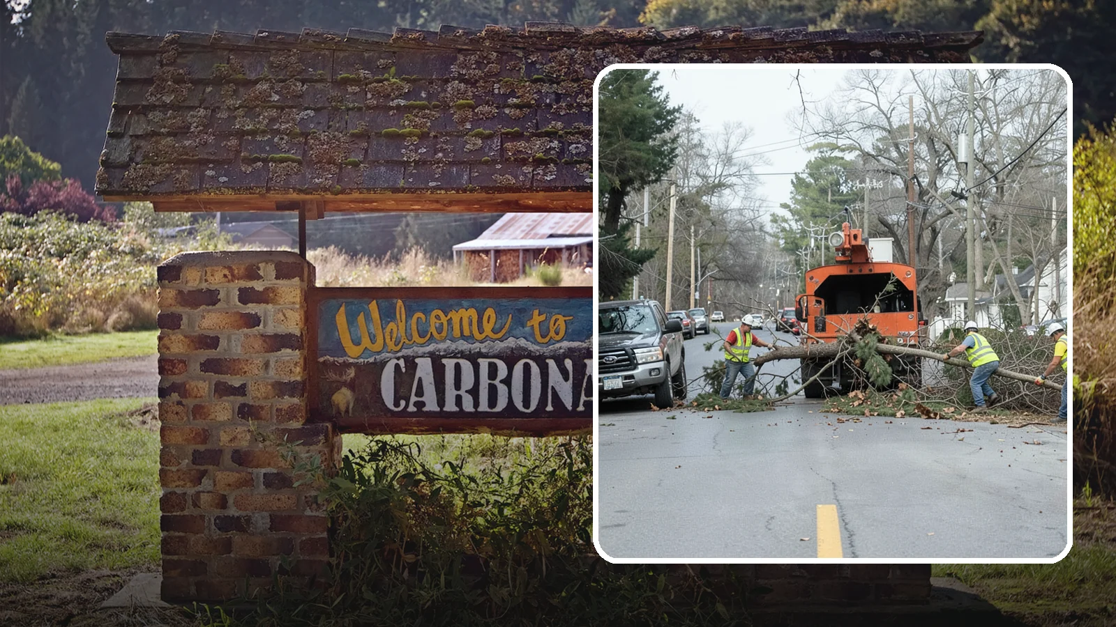 Street Tree Removal in Carbonado, Pierce County, WA - Permitted removal of dead, declining, or conflicting street trees in the public right-of-way with full traffic control and site...