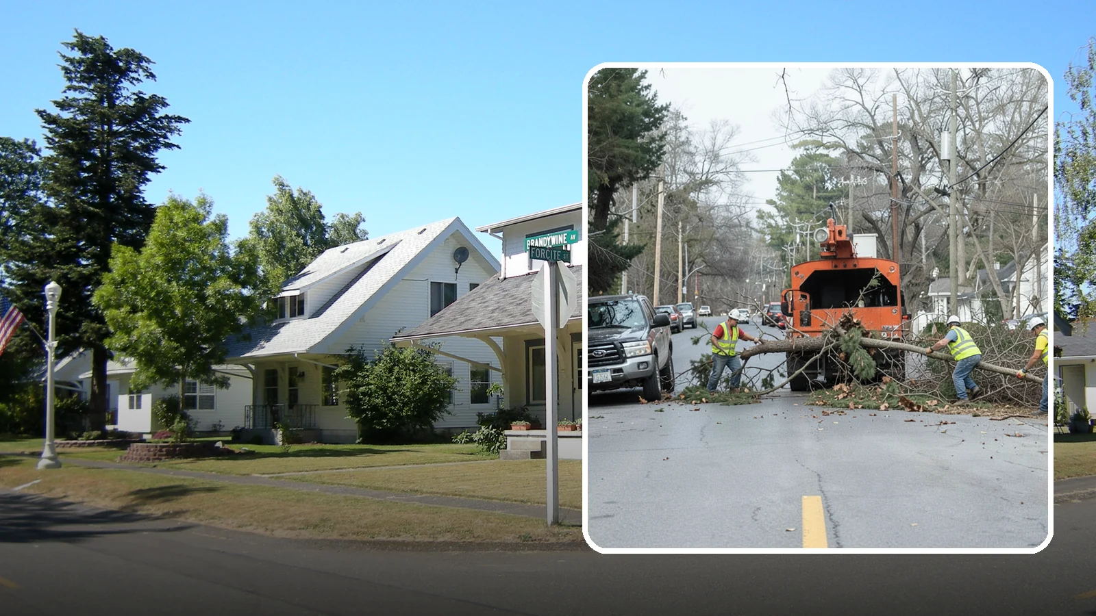 Street Tree Removal in DuPont, Pierce County, WA - Permitted removal of dead, declining, or conflicting street trees in the public right-of-way with full traffic control and site...