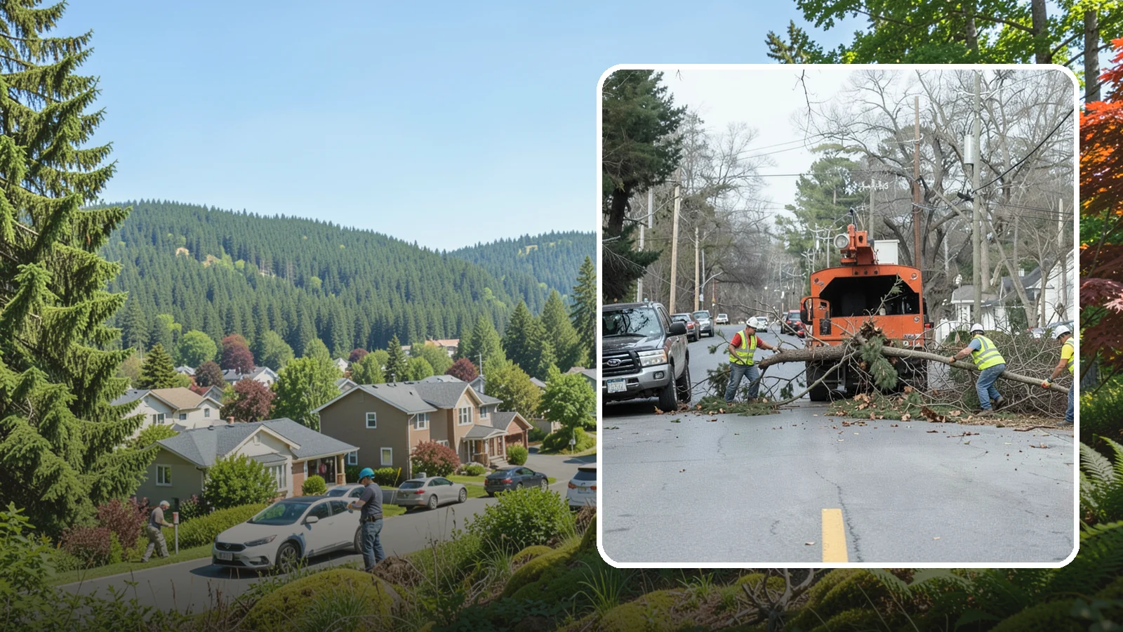 Street Tree Removal in Index, Snohomish County, WA - Permitted removal of dead, declining, or conflicting street trees in the public right-of-way with full traffic control and site...