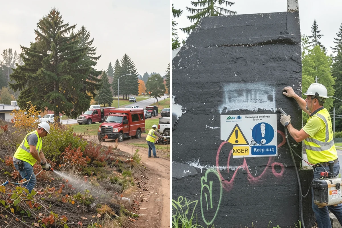 Street Tree Removal in Issaquah, King County, WA - Removal authorization, permitting, and utility locates confirmed