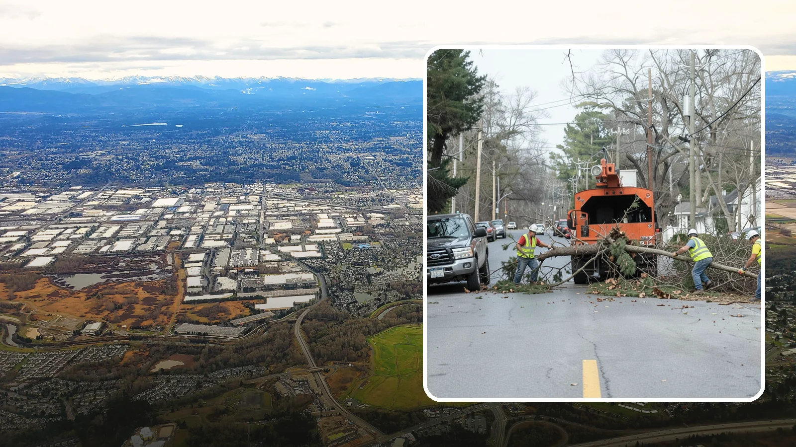 Street Tree Removal in Kent, King County, WA - Permitted removal of dead, declining, or conflicting street trees in the public right-of-way with full traffic control and site...
