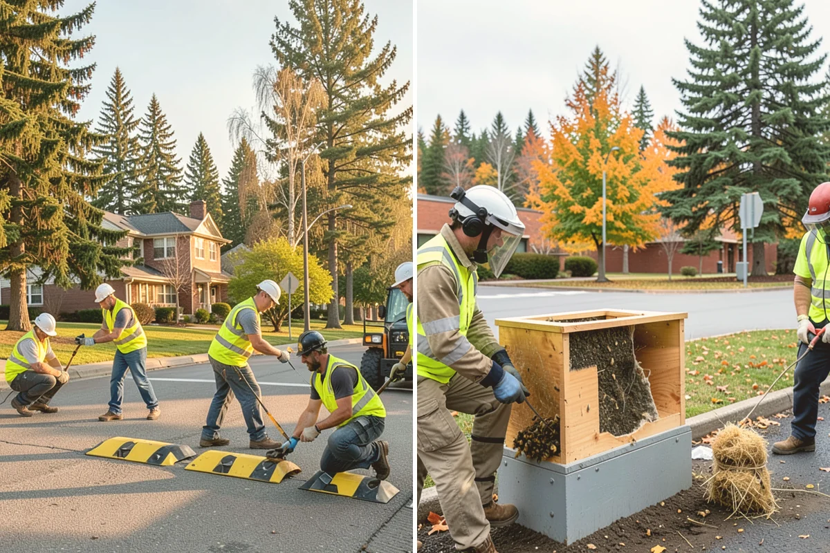 Street Tree Removal in Kent, King County, WA - Removal authorization, permitting, and utility locates confirmed