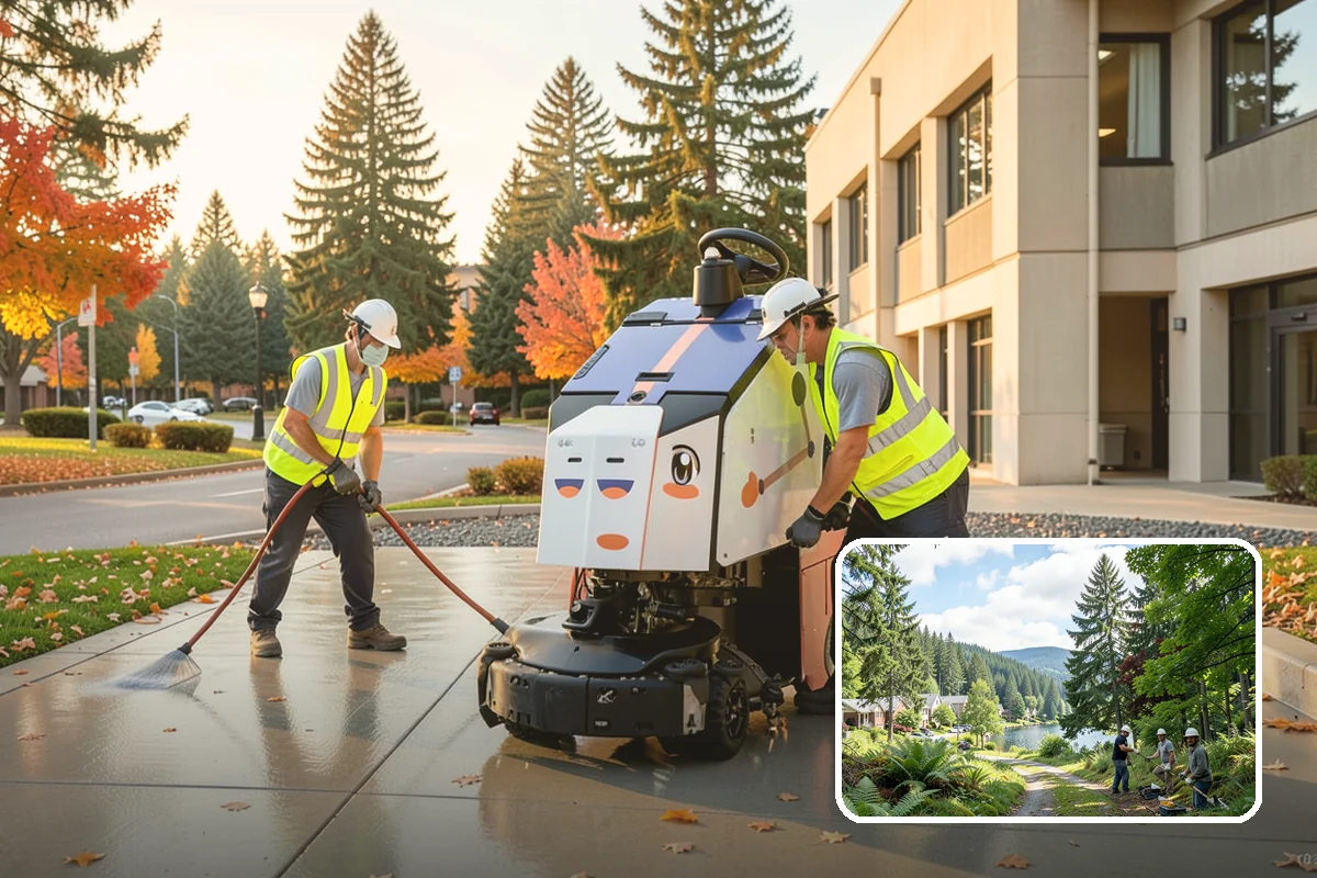 Street Tree Removal in Lake Forest Park, King County, WA - Eliminates hazard trees before failure across busy corridors