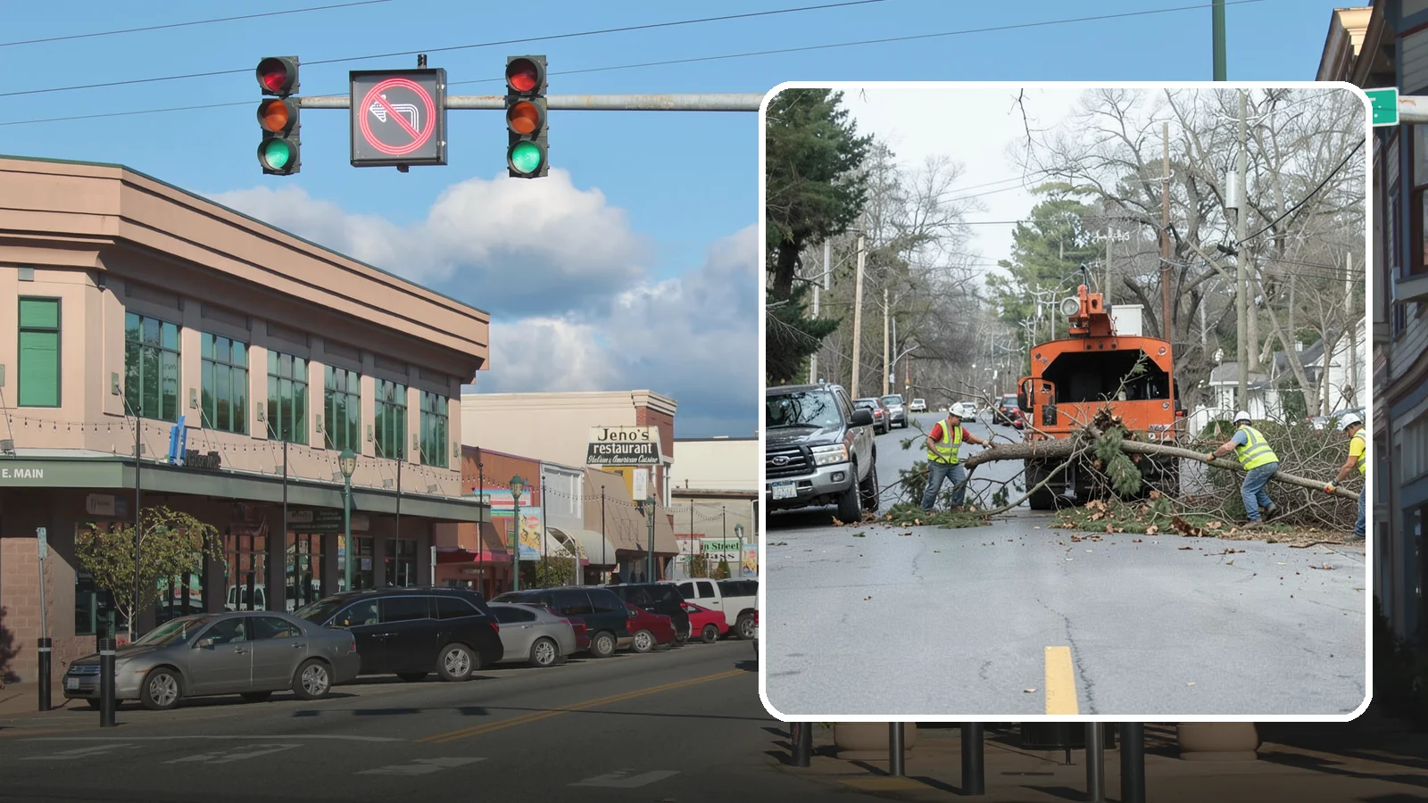 Street Tree Removal in Monroe, Snohomish County, WA - Permitted removal of dead, declining, or conflicting street trees in the public right-of-way with full traffic control and site...