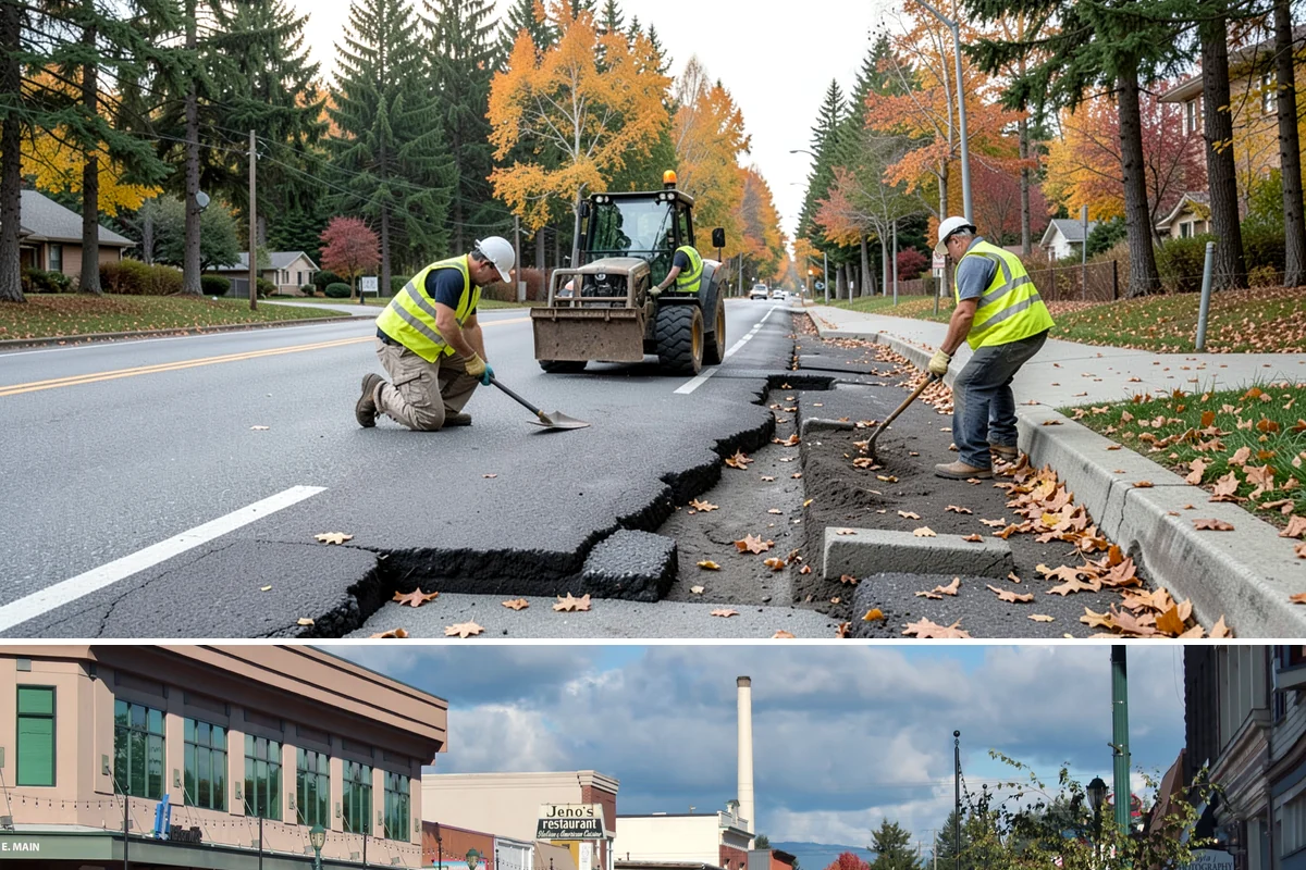 Street Tree Removal in Monroe, Snohomish County, WA - Removals can proceed year-round for hazard cases, though non-emergency work is typically batched into the drier late-spring...