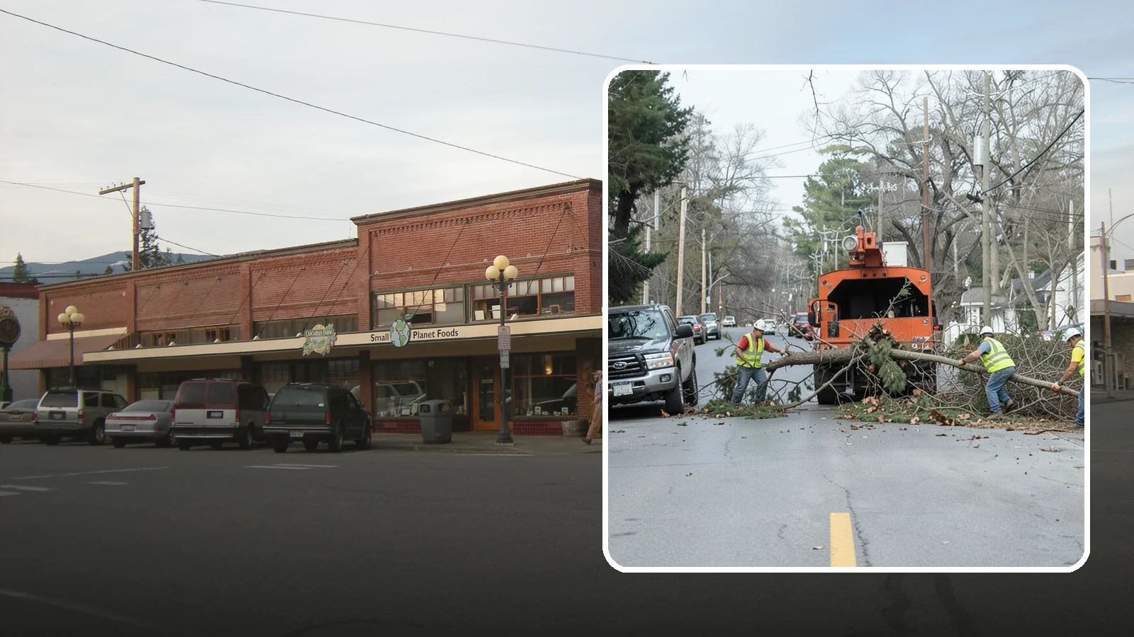 Street Tree Removal in Sedro-Woolley, Skagit County, WA - Permitted removal of dead, declining, or conflicting street trees in the public right-of-way with full traffic control and site...