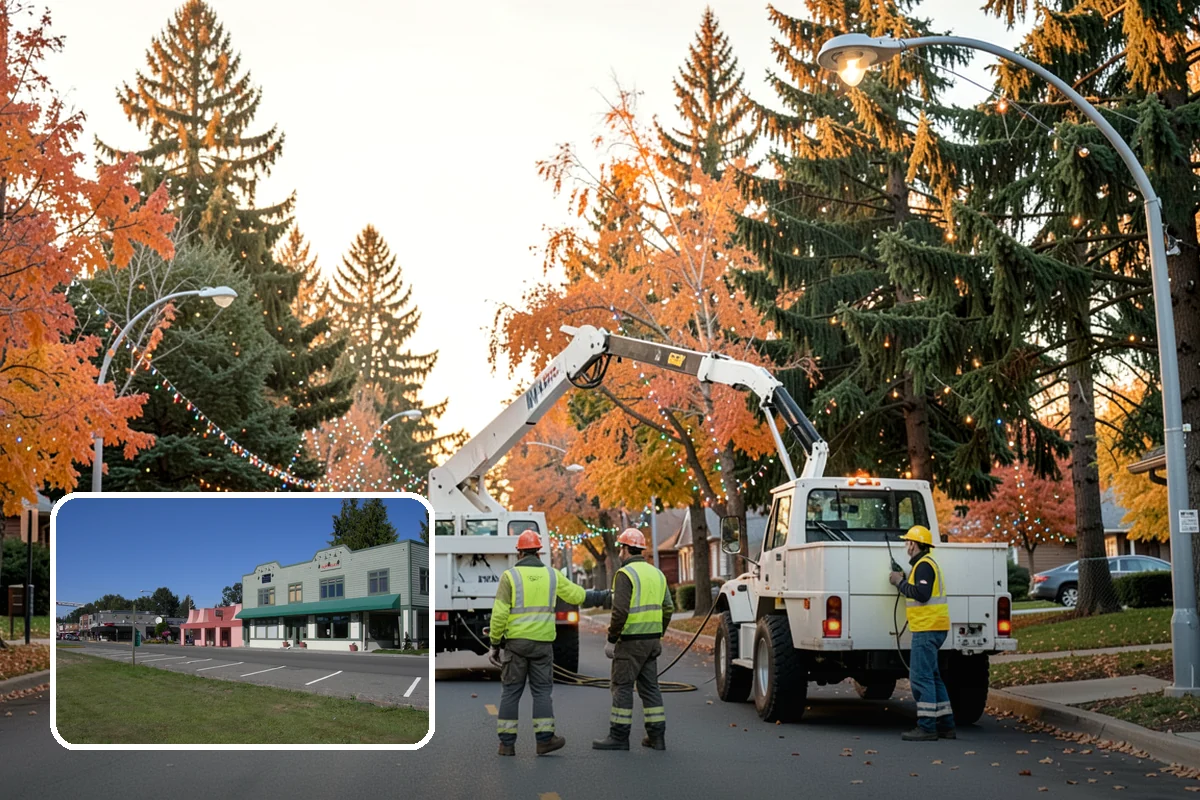 Street Tree Removal in Snoqualmie, King County, WA - Eliminates hazard trees before failure across busy corridors