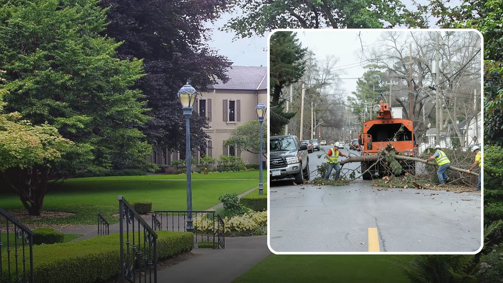 Street Tree Removal in Woodinville, King County, WA - Permitted removal of dead, declining, or conflicting street trees in the public right-of-way with full traffic control and site...