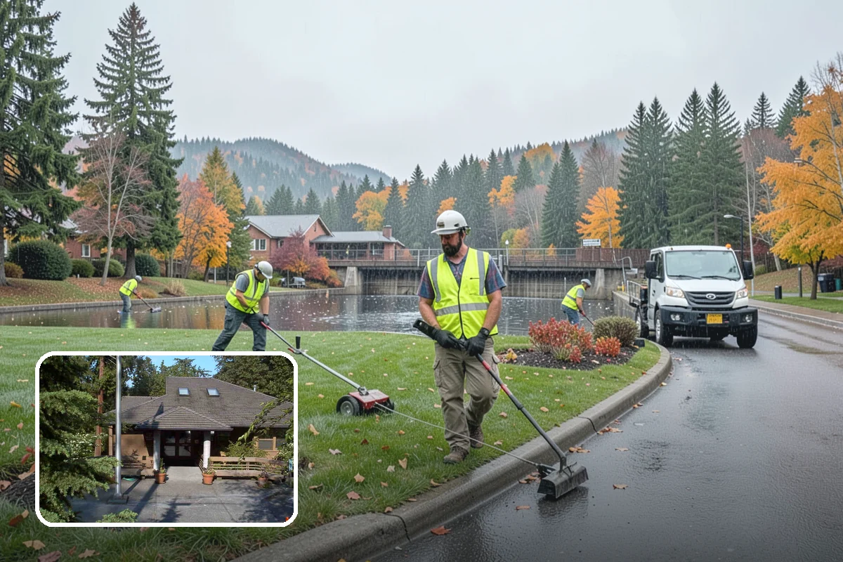 Street Tree Removal in Yarrow Point, King County, WA - Eliminates hazard trees before failure across busy corridors