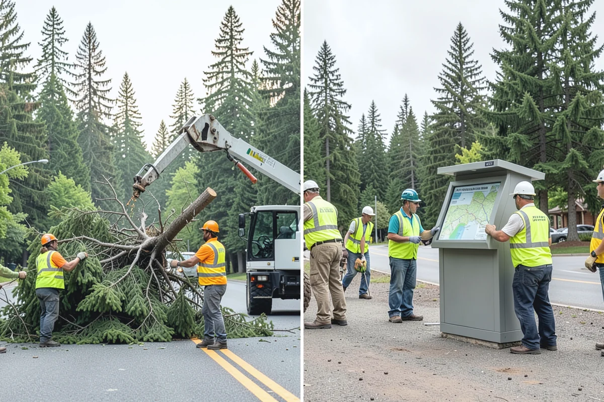Streetscape Maintenance in Auburn, King County, WA - Inventory planters, baskets, tree wells, and street furniture zones