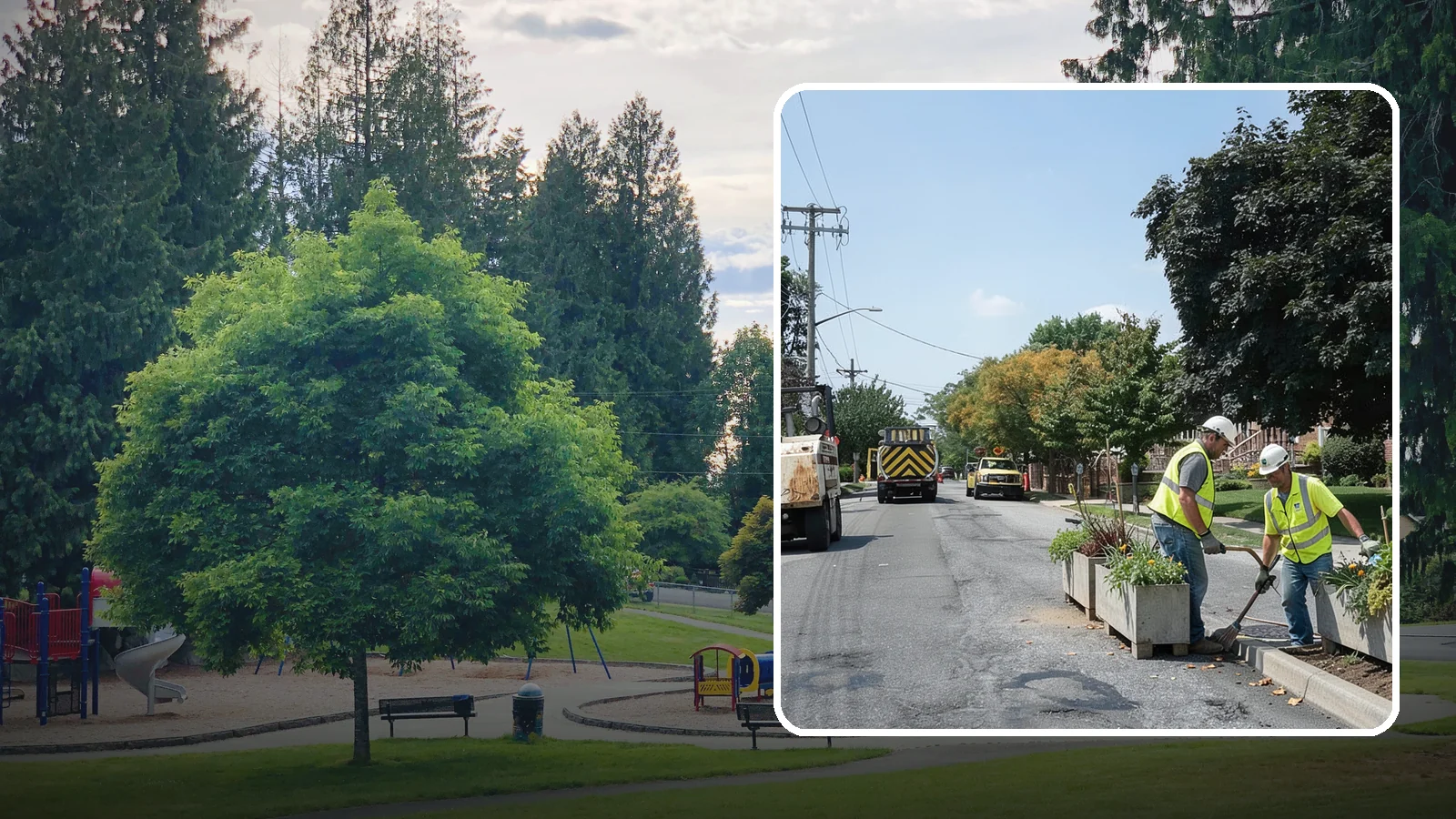 Streetscape Maintenance in Bonney Lake, Pierce County, WA - Detailed care of downtown planters, tree wells, and pedestrian corridors that shape a district's first impression.