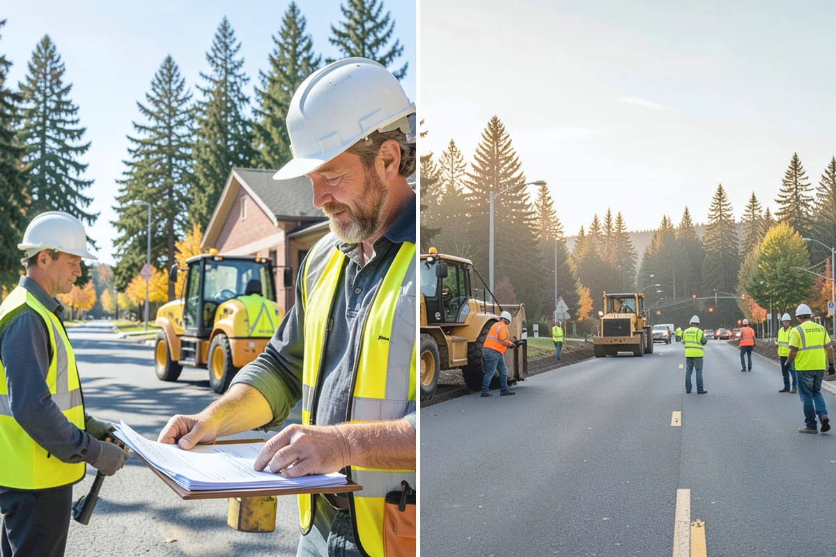 Streetscape Maintenance in Bonney Lake, Pierce County, WA - Inventory planters, baskets, tree wells, and street furniture zones