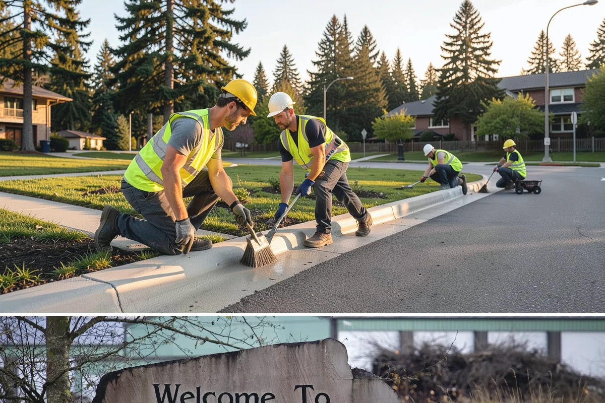 Streetscape Maintenance in Buckley, Pierce County, WA - Spring and summer bring the heaviest color rotations and watering, while fall and winter focus on evergreen displays, holiday...