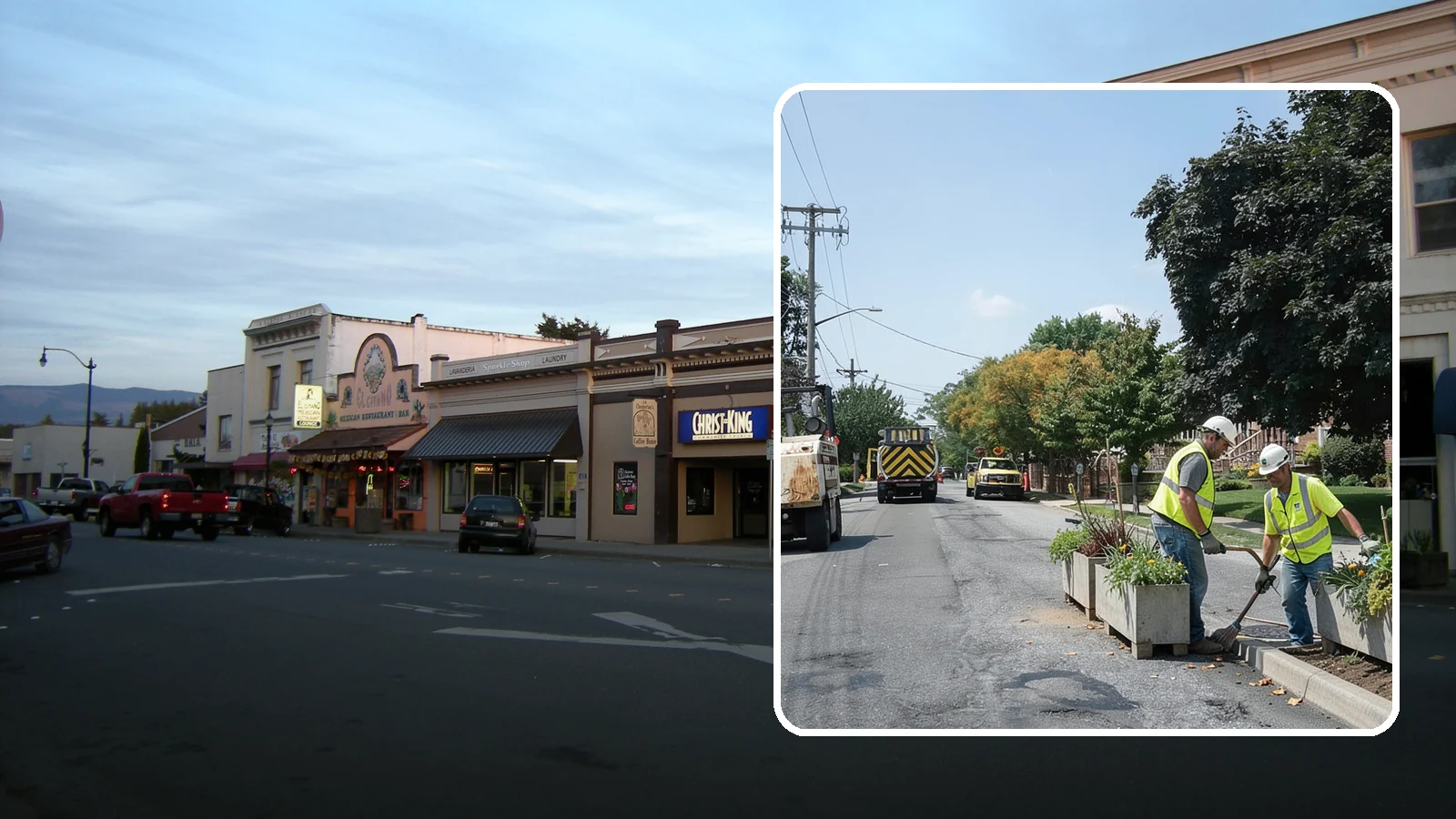 Streetscape Maintenance in Burlington, Skagit County, WA - Detailed care of downtown planters, tree wells, and pedestrian corridors that shape a district's first impression.