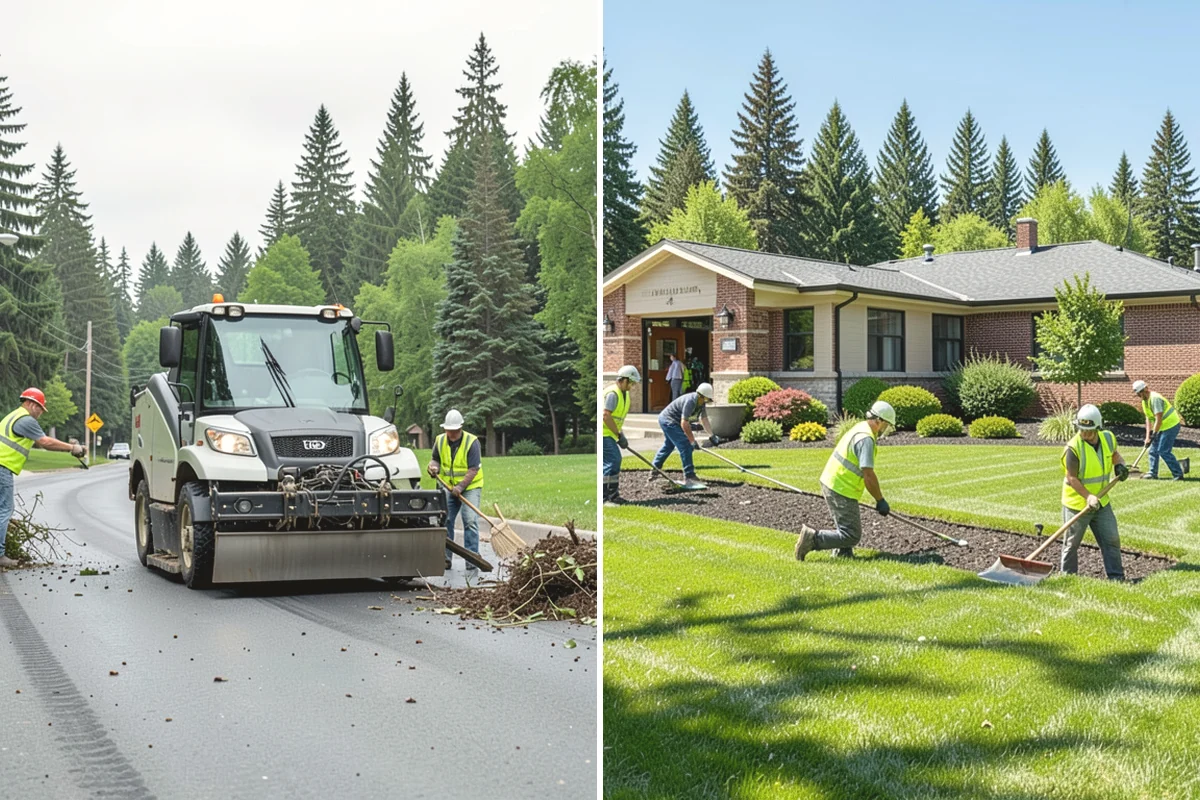 Streetscape Maintenance in Carbonado, Pierce County, WA - Inventory planters, baskets, tree wells, and street furniture zones