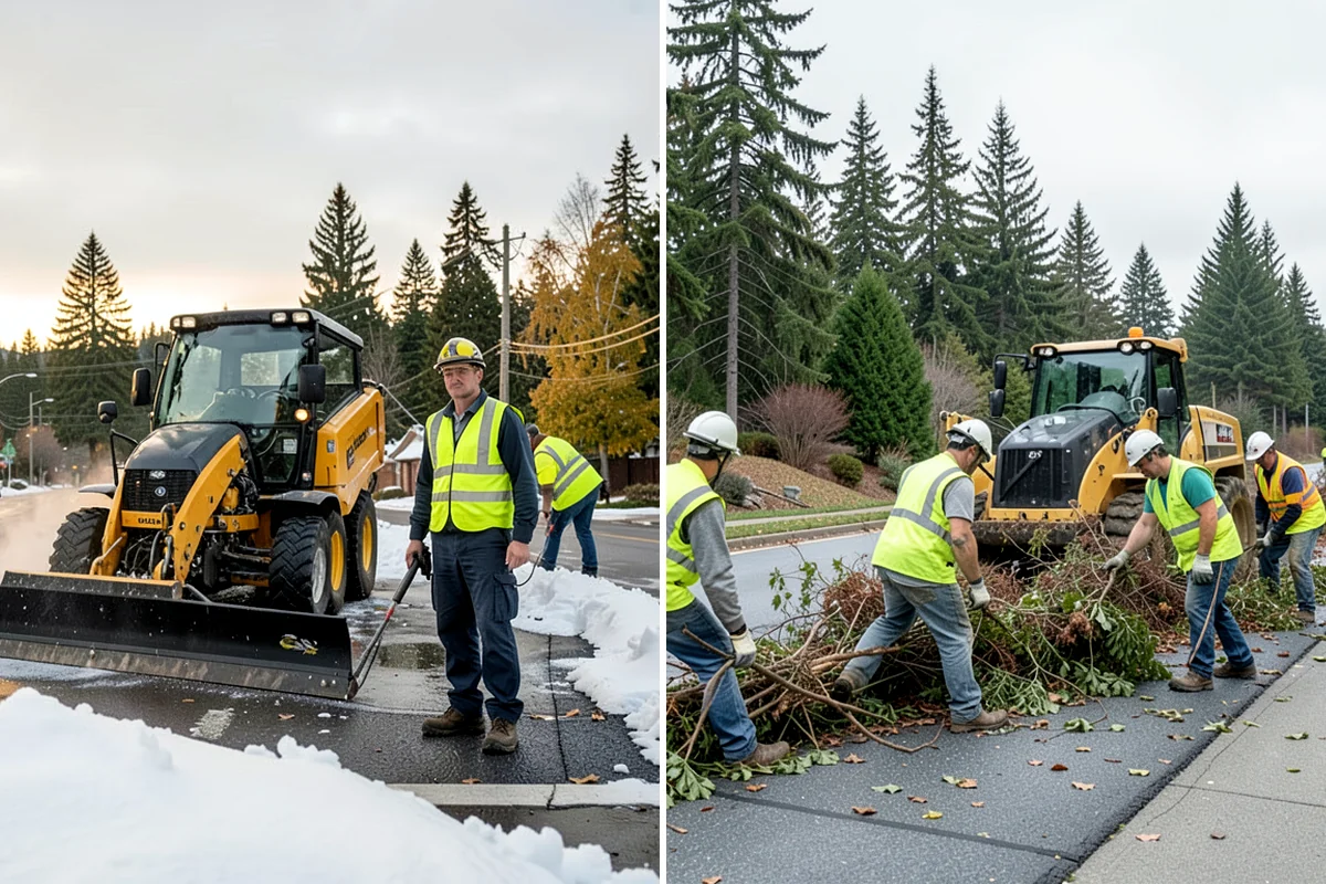 Streetscape Maintenance in Concrete, Skagit County, WA - Inventory planters, baskets, tree wells, and street furniture zones