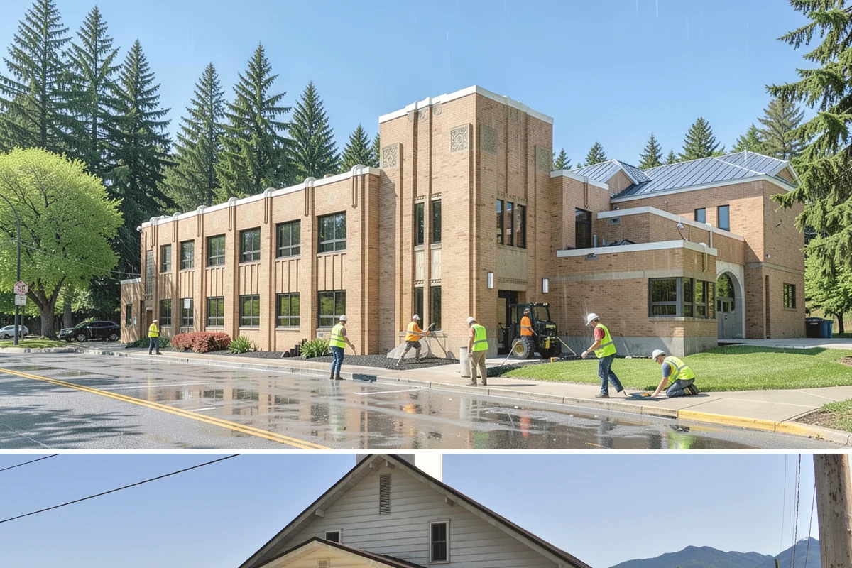 Streetscape Maintenance in Concrete, Skagit County, WA - Spring and summer bring the heaviest color rotations and watering, while fall and winter focus on evergreen displays, holiday...