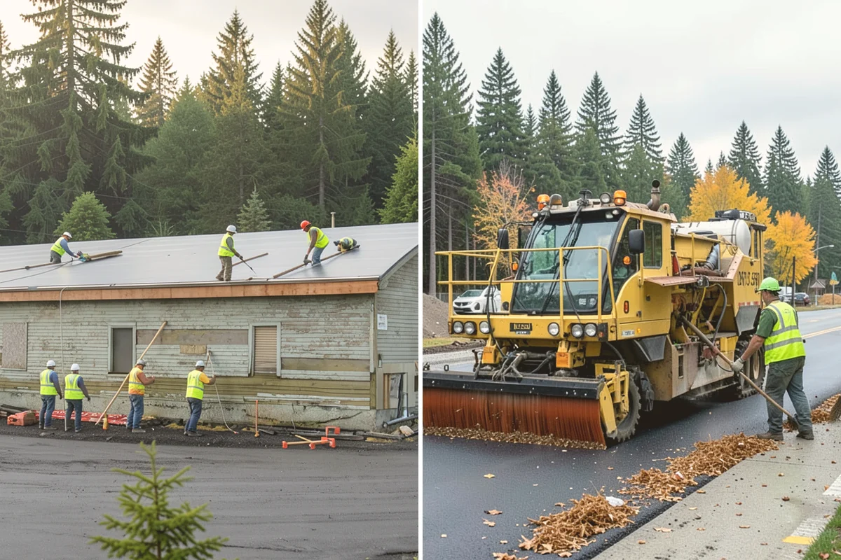 Streetscape Maintenance in Eatonville, Pierce County, WA - Inventory planters, baskets, tree wells, and street furniture zones