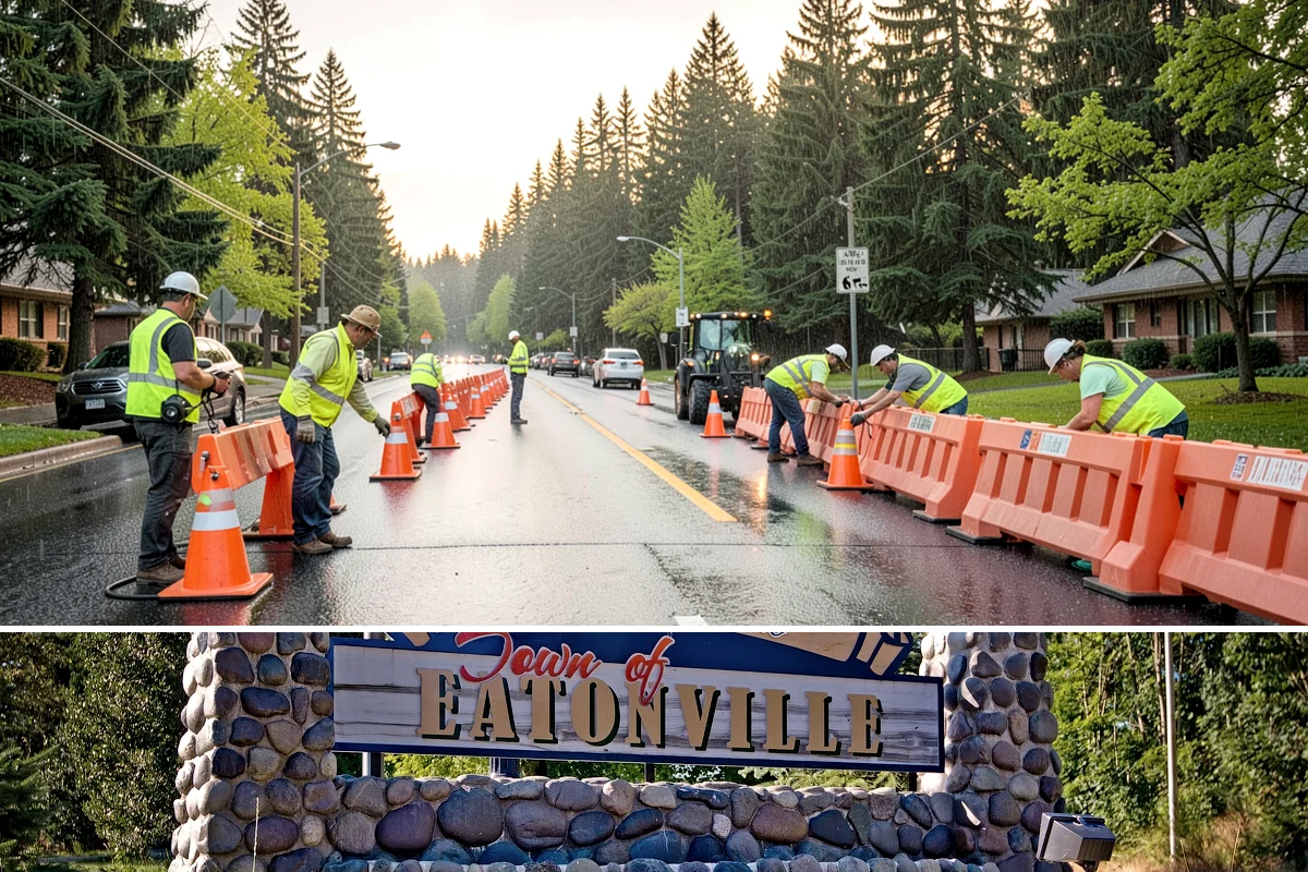 Streetscape Maintenance in Eatonville, Pierce County, WA - Spring and summer bring the heaviest color rotations and watering, while fall and winter focus on evergreen displays, holiday...