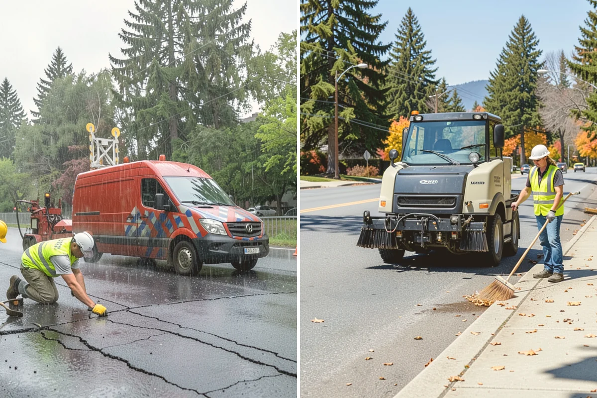 Streetscape Maintenance in Edmonds, Snohomish County, WA - Inventory planters, baskets, tree wells, and street furniture zones