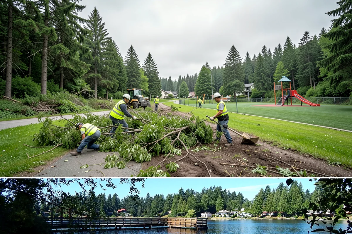 Streetscape Maintenance in Federal Way, King County, WA - Spring and summer bring the heaviest color rotations and watering, while fall and winter focus on evergreen displays, holiday...