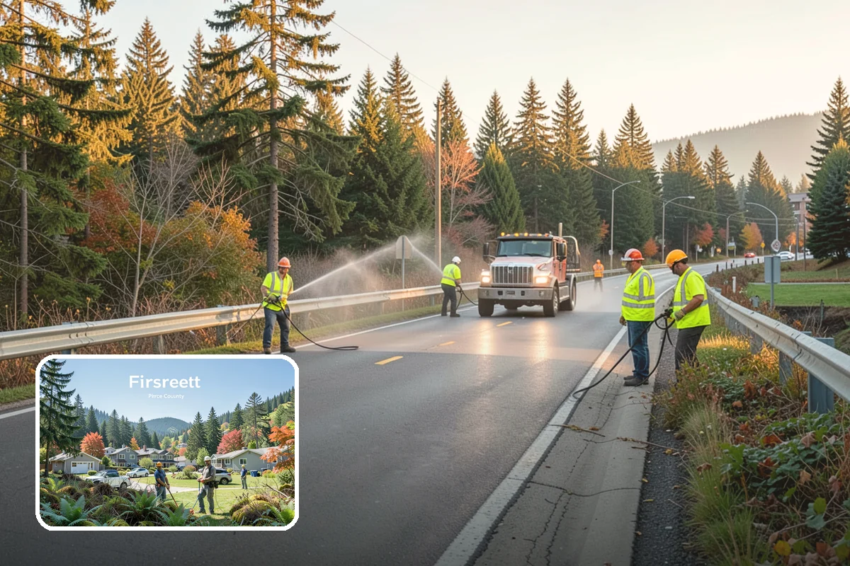 Streetscape Maintenance in Fircrest, Pierce County, WA - Vibrant corridors that support downtown business and tourism