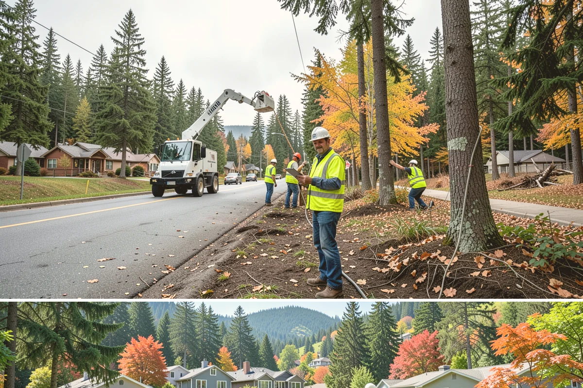 Streetscape Maintenance in Fircrest, Pierce County, WA - Spring and summer bring the heaviest color rotations and watering, while fall and winter focus on evergreen displays, holiday...