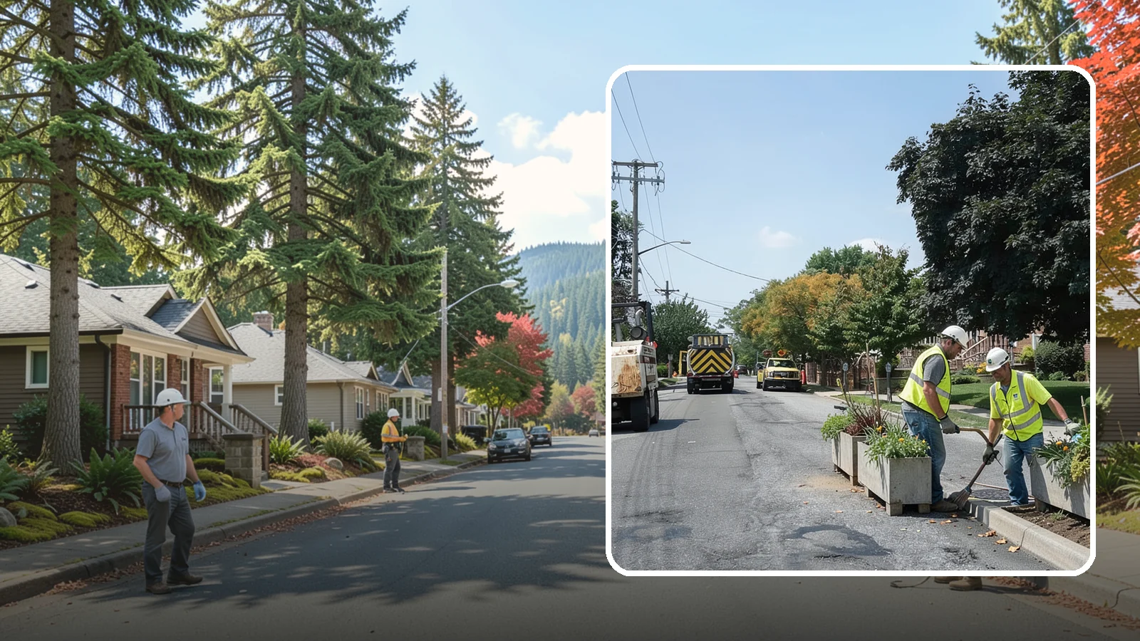 Streetscape Maintenance in Hunts Point, King County, WA - Detailed care of downtown planters, tree wells, and pedestrian corridors that shape a district's first impression.