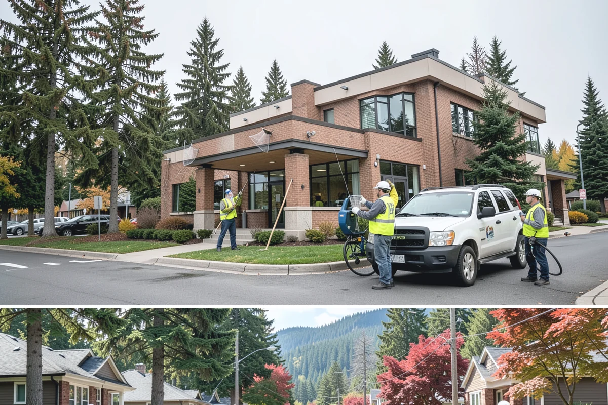Streetscape Maintenance in Hunts Point, King County, WA - Spring and summer bring the heaviest color rotations and watering, while fall and winter focus on evergreen displays, holiday...
