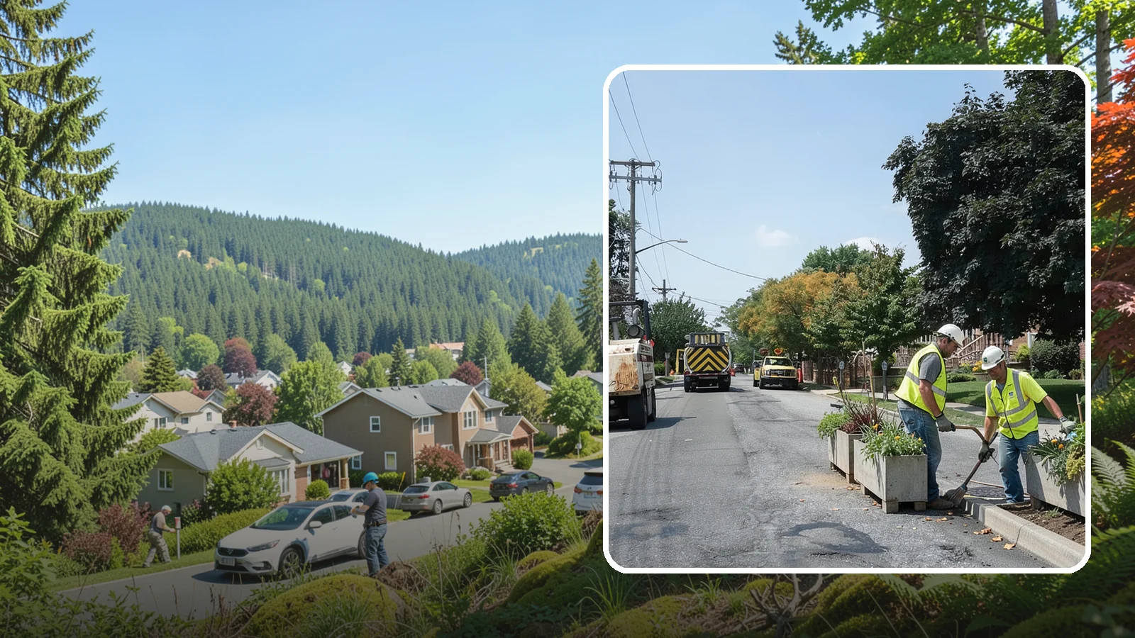 Streetscape Maintenance in Index, Snohomish County, WA - Detailed care of downtown planters, tree wells, and pedestrian corridors that shape a district's first impression.
