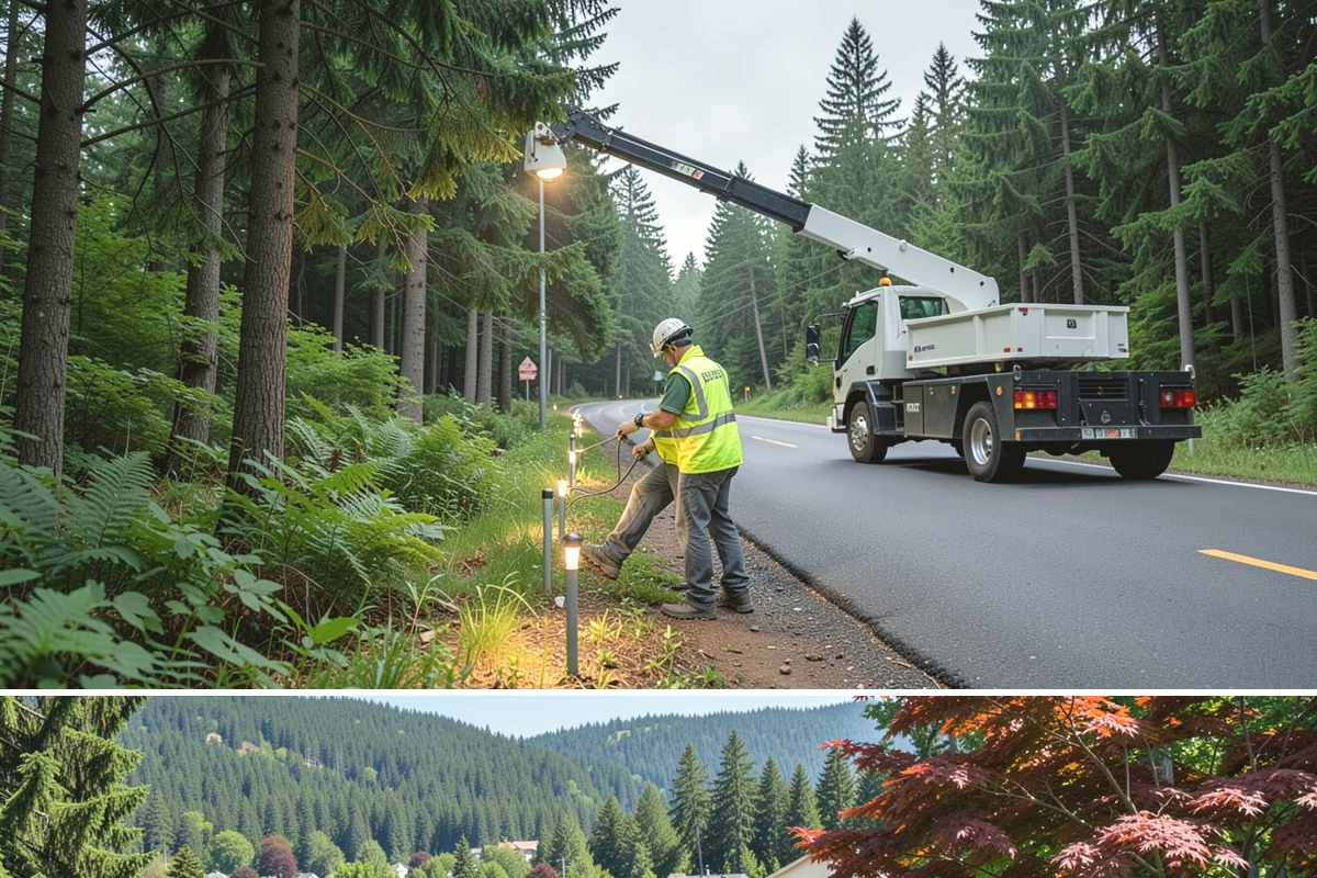 Streetscape Maintenance in Index, Snohomish County, WA - Spring and summer bring the heaviest color rotations and watering, while fall and winter focus on evergreen displays, holiday...