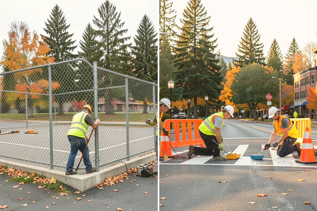 Streetscape Maintenance in Kent, King County, WA - Inventory planters, baskets, tree wells, and street furniture zones