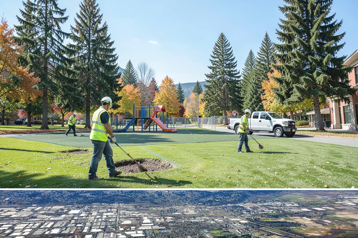 Streetscape Maintenance in Kent, King County, WA - Spring and summer bring the heaviest color rotations and watering, while fall and winter focus on evergreen displays, holiday...