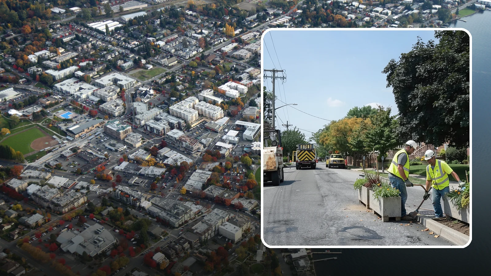 Streetscape Maintenance in Kirkland, King County, WA - Detailed care of downtown planters, tree wells, and pedestrian corridors that shape a district's first impression.