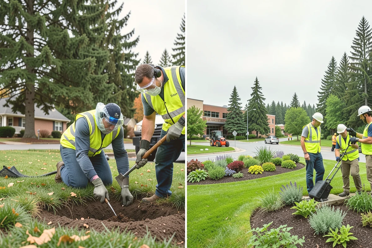 Streetscape Maintenance in Kirkland, King County, WA - Inventory planters, baskets, tree wells, and street furniture zones