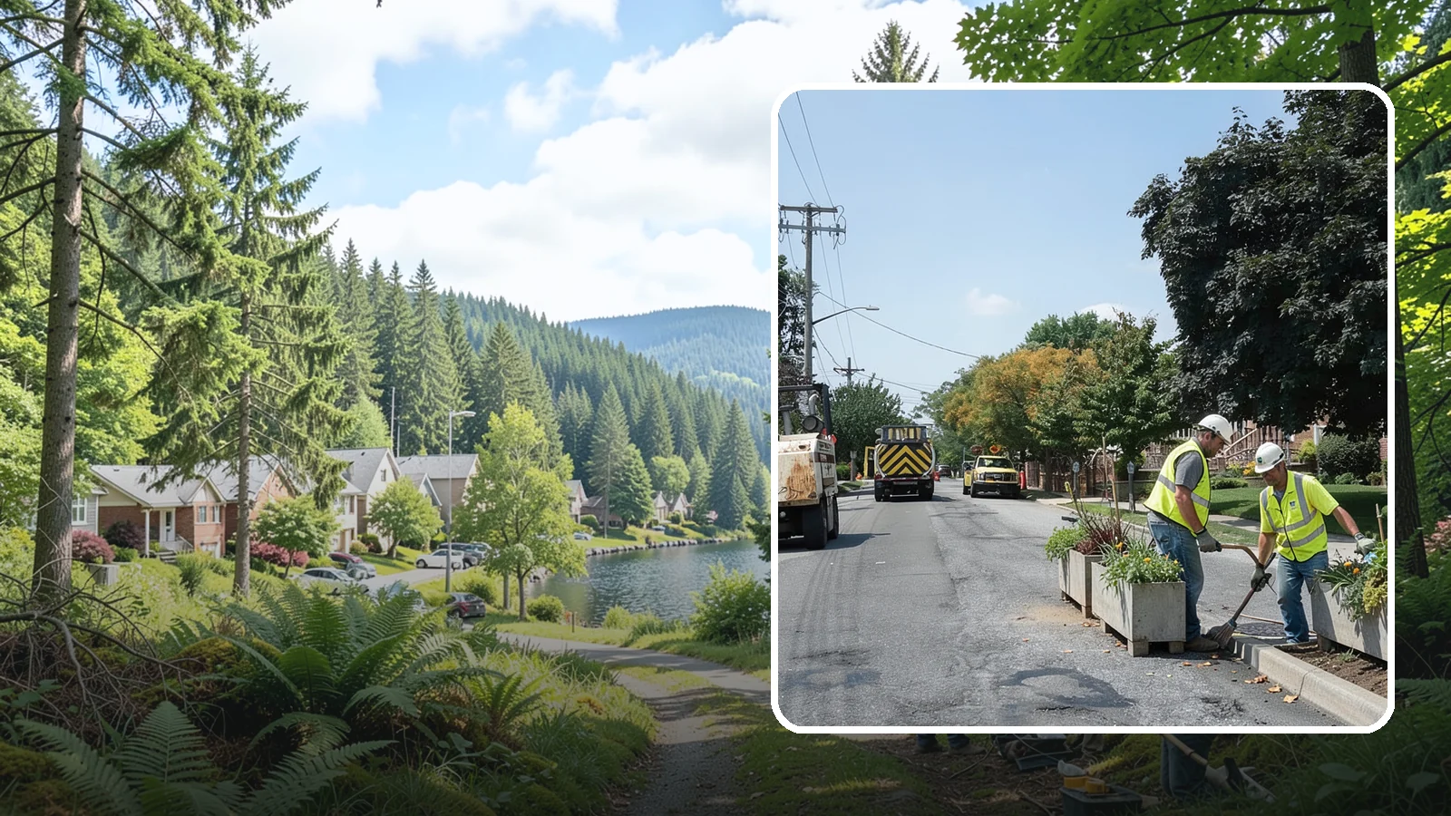 Streetscape Maintenance in Lake Forest Park, King County, WA - Detailed care of downtown planters, tree wells, and pedestrian corridors that shape a district's first impression.