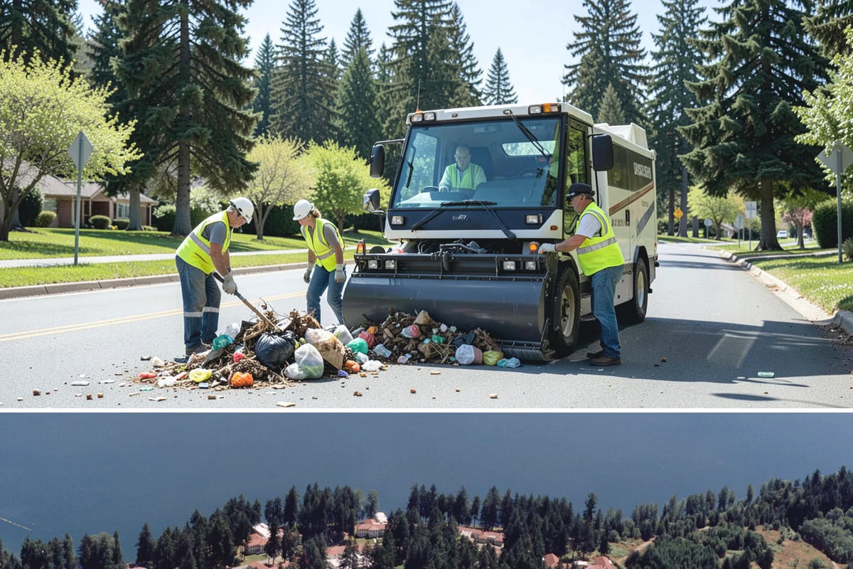 Streetscape Maintenance in Lakewood, Pierce County, WA - Spring and summer bring the heaviest color rotations and watering, while fall and winter focus on evergreen displays, holiday...