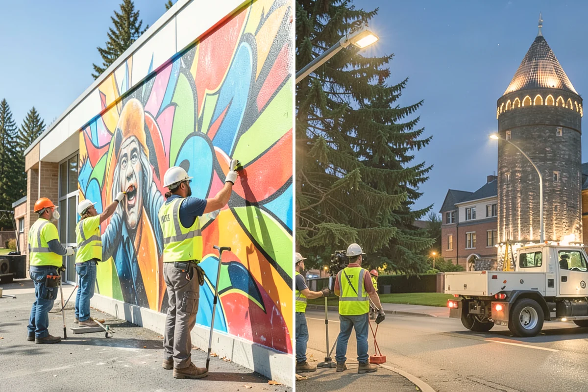 Streetscape Maintenance in Lynnwood, Snohomish County, WA - Inventory planters, baskets, tree wells, and street furniture zones