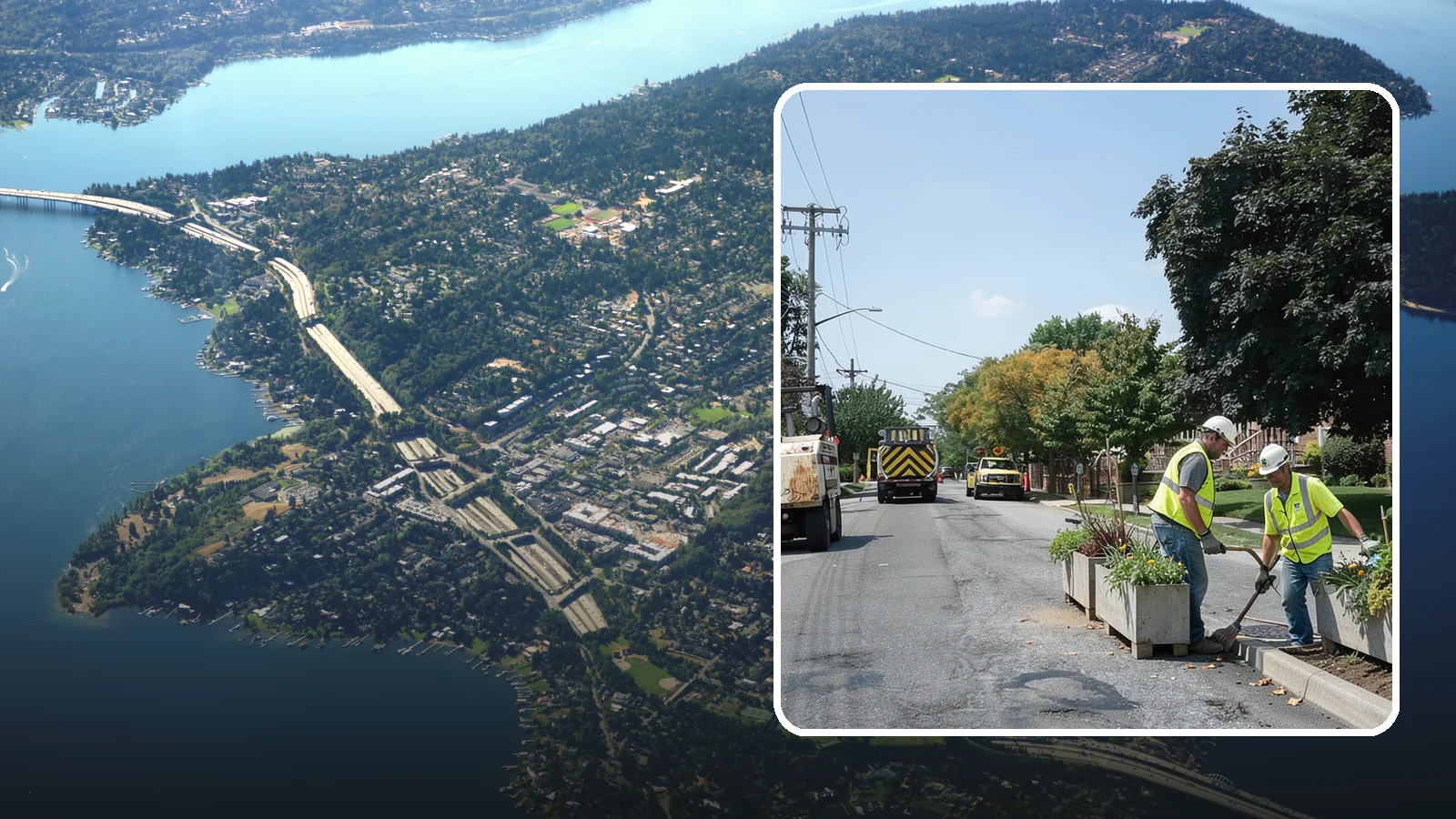 Streetscape Maintenance in Mercer Island, King County, WA - Detailed care of downtown planters, tree wells, and pedestrian corridors that shape a district's first impression.
