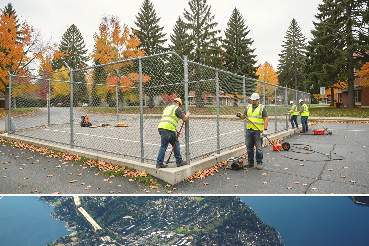 Streetscape Maintenance in Mercer Island, King County, WA - Spring and summer bring the heaviest color rotations and watering, while fall and winter focus on evergreen displays, holiday...