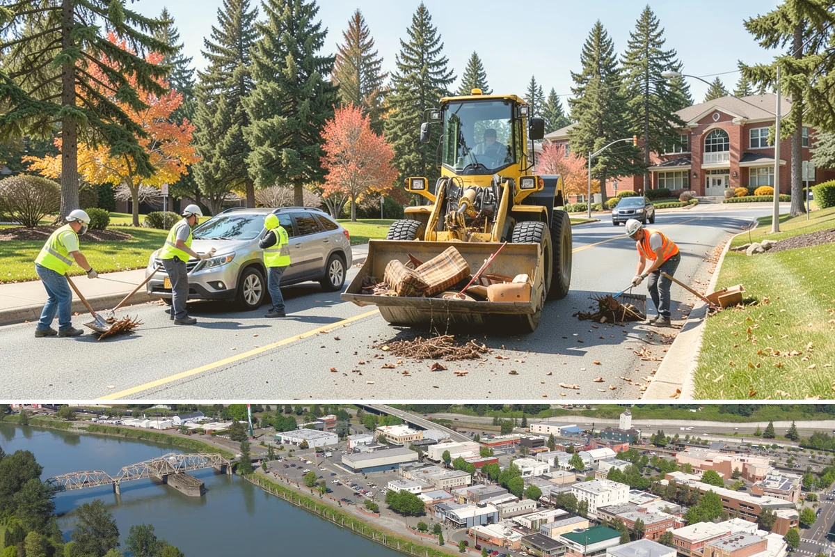 Streetscape Maintenance in Mount Vernon, Skagit County, WA - Spring and summer bring the heaviest color rotations and watering, while fall and winter focus on evergreen displays, holiday...