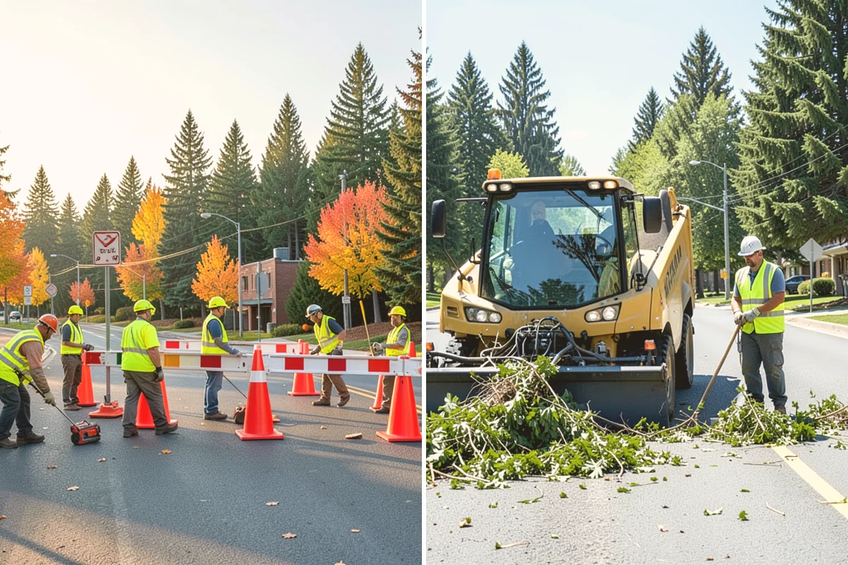 Streetscape Maintenance in Newcastle, King County, WA - Inventory planters, baskets, tree wells, and street furniture zones