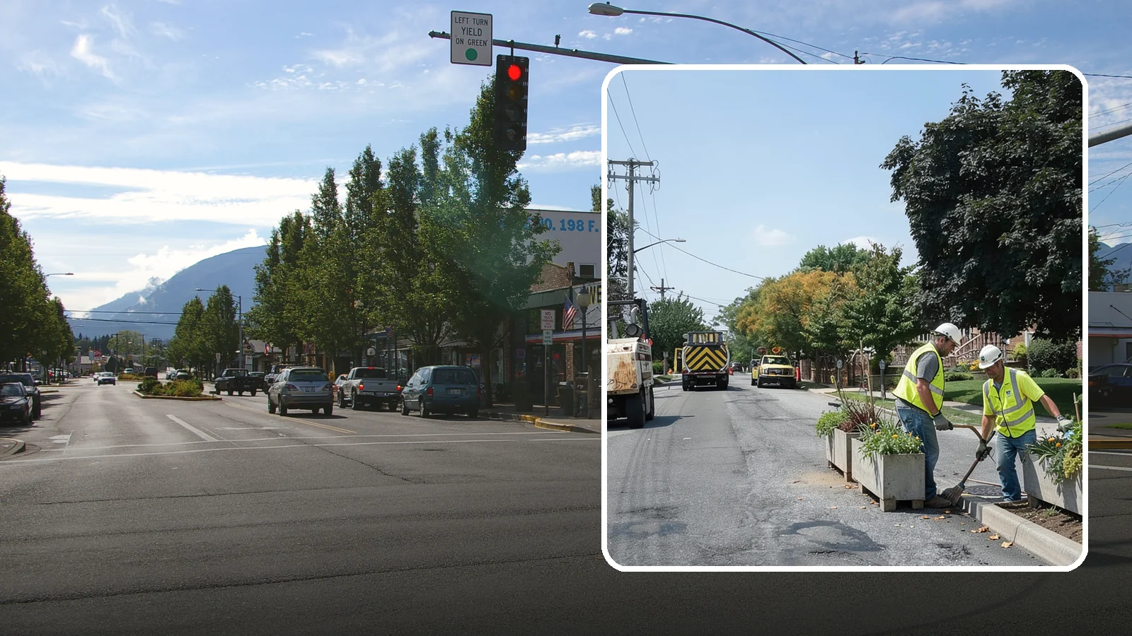 Streetscape Maintenance in North Bend, King County, WA - Detailed care of downtown planters, tree wells, and pedestrian corridors that shape a district's first impression.