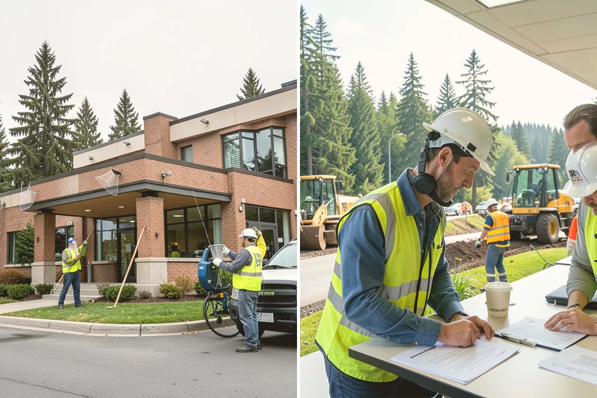 Streetscape Maintenance in Orting, Pierce County, WA - Inventory planters, baskets, tree wells, and street furniture zones