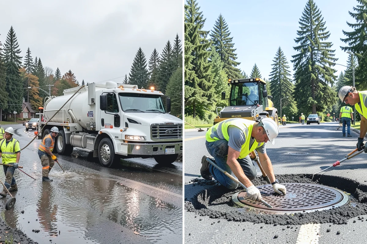 Streetscape Maintenance in Redmond, King County, WA - Inventory planters, baskets, tree wells, and street furniture zones
