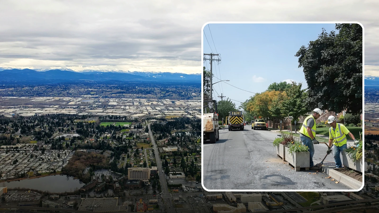 Streetscape Maintenance in SeaTac, King County, WA - Detailed care of downtown planters, tree wells, and pedestrian corridors that shape a district's first impression.