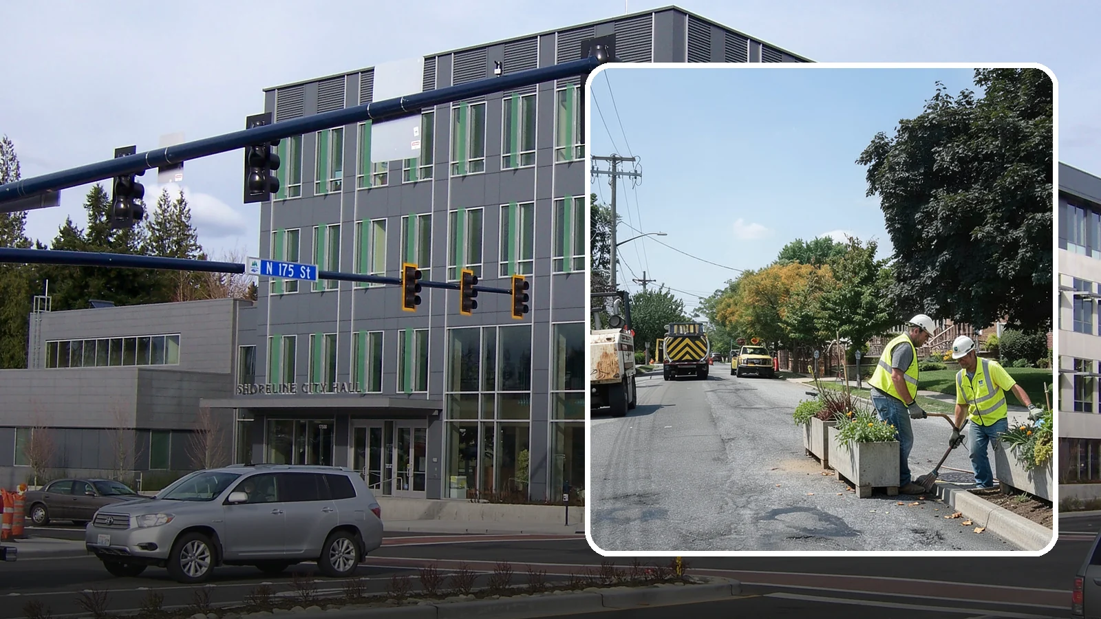 Streetscape Maintenance in Shoreline, King County, WA - Detailed care of downtown planters, tree wells, and pedestrian corridors that shape a district's first impression.