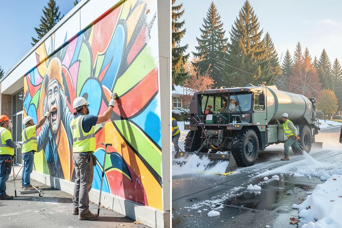 Streetscape Maintenance in Skykomish, King County, WA - Inventory planters, baskets, tree wells, and street furniture zones