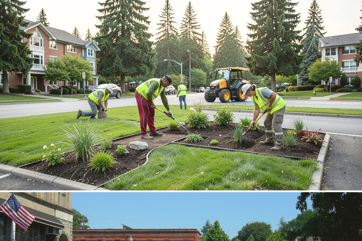 Streetscape Maintenance in Snohomish, Snohomish County, WA - Spring and summer bring the heaviest color rotations and watering, while fall and winter focus on evergreen displays, holiday...