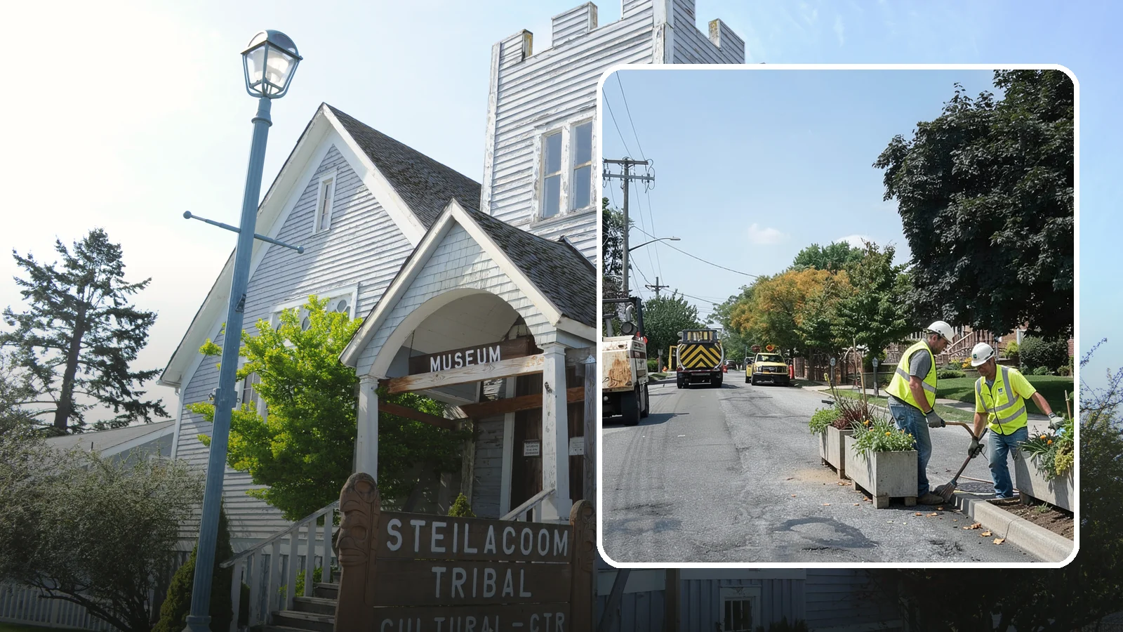 Streetscape Maintenance in Steilacoom, Pierce County, WA - Detailed care of downtown planters, tree wells, and pedestrian corridors that shape a district's first impression.
